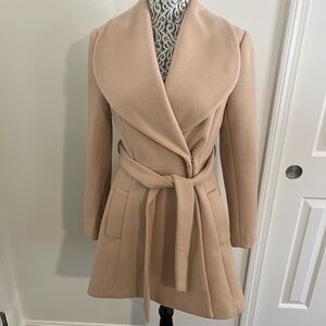 Stylish Tan Belted ASOS Coat